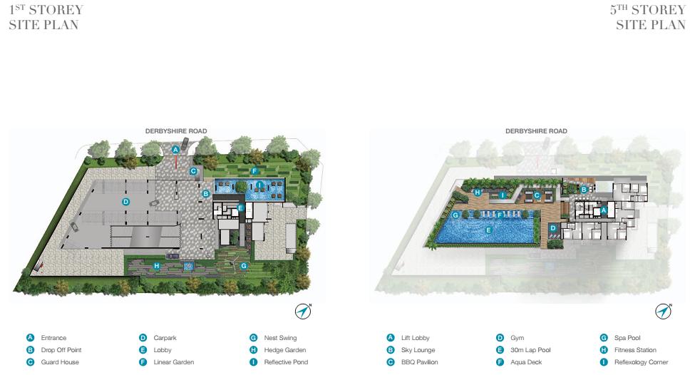 6 Derbyshire Site Plan 1st 5th Flr