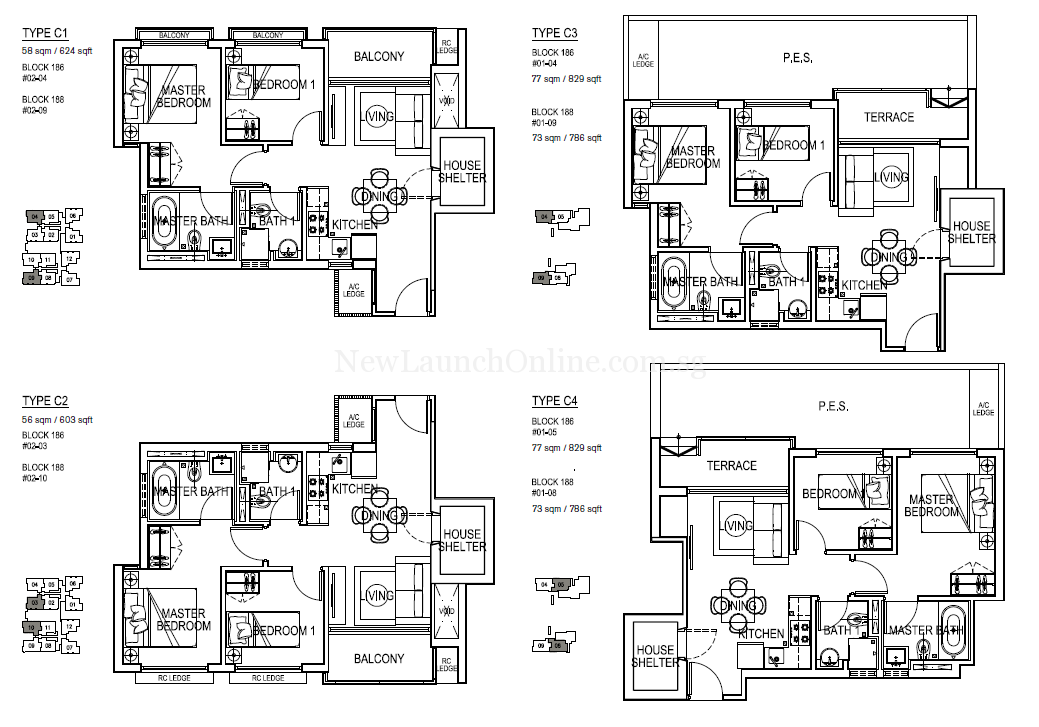 Pollen-and-Bleu-2-bedroom